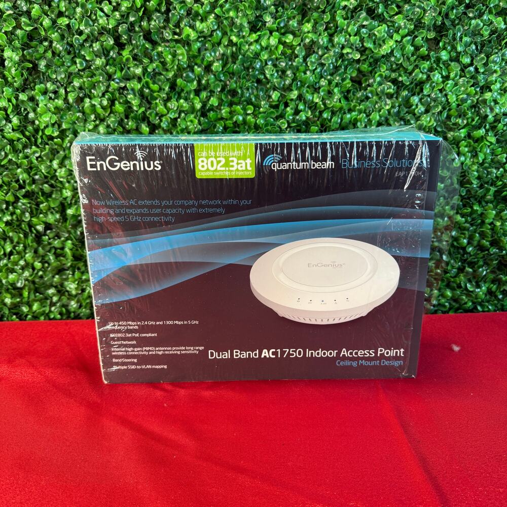 EnGenius Dual Band AC1750 Indoor Access Point N-EAP1750H KIT New Open Box